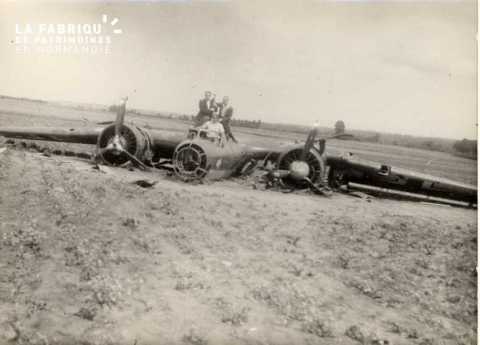 Dornier abattu au carrefour La France avril 1941
